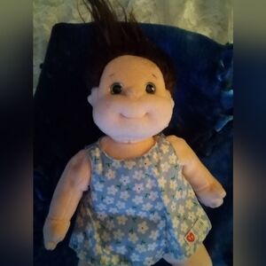 Ty Beanie Kids - Cookie - Stuffed Girl Doll With 2 Doll Blankets